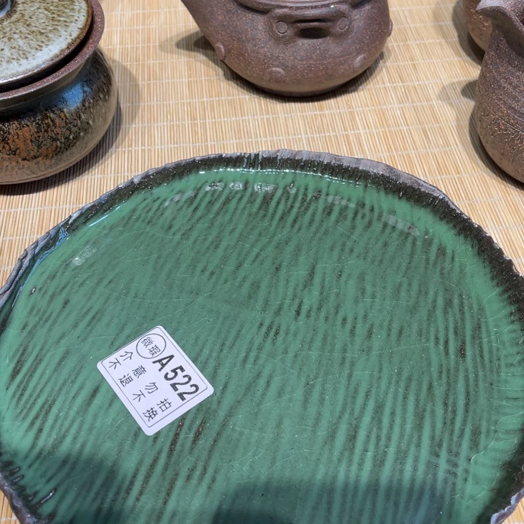 杯粗瓷茶具素色盖碗不退换