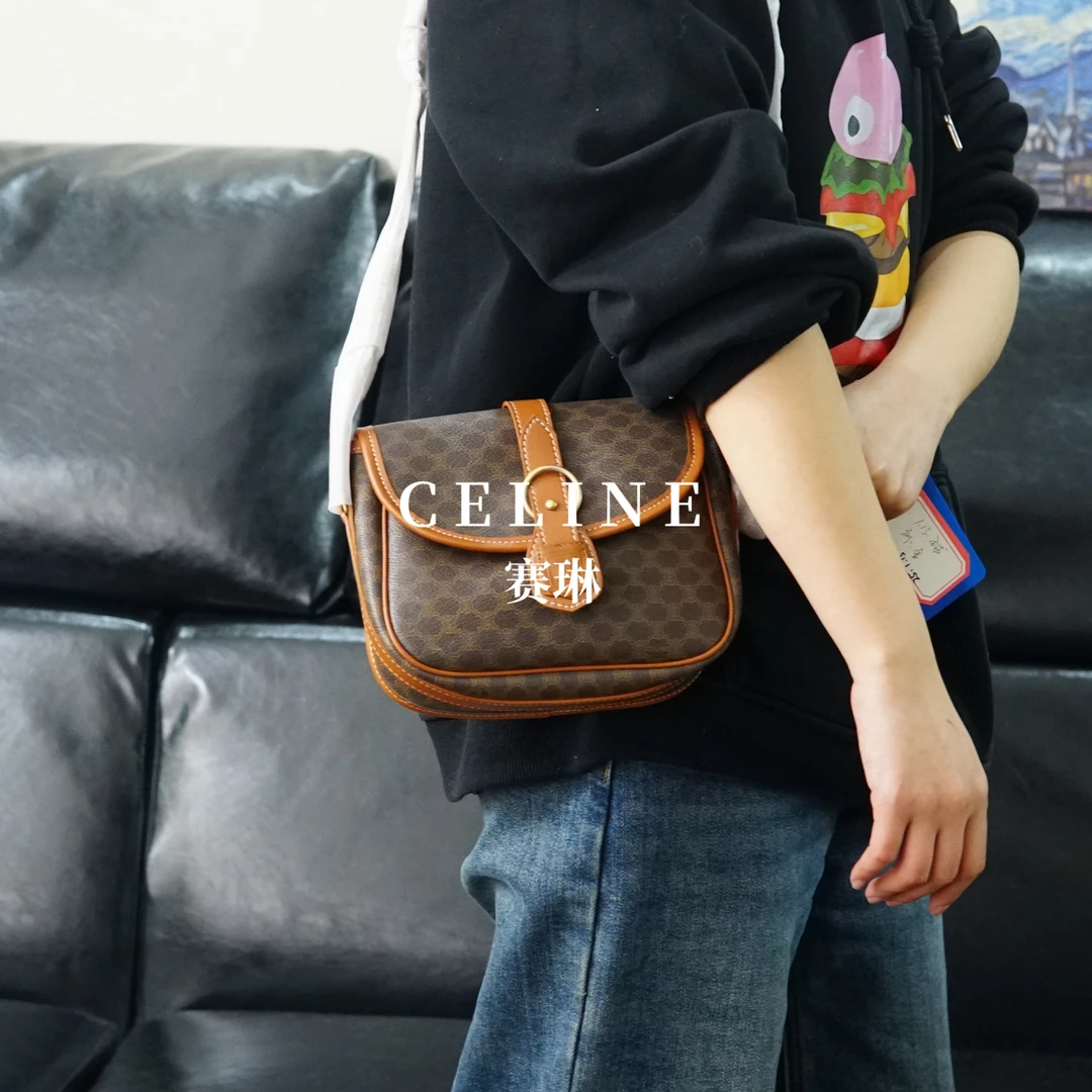 95新 Celine/思琳 老花斜挎包/JJ12428586/8586