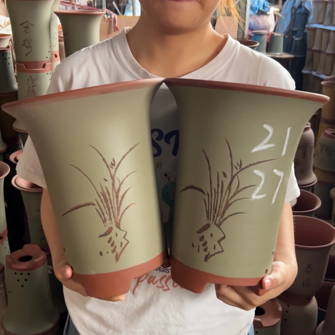 宜兴川阁紫砂花盆