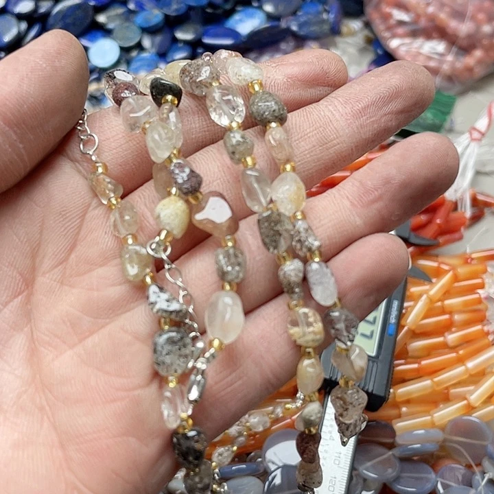 玛瑙/玉髓珠宝半成品未镶嵌一条四季幽灵手串
