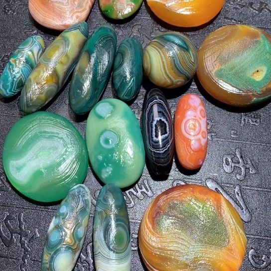 石英质玉珠宝半成品未镶嵌囍****囍