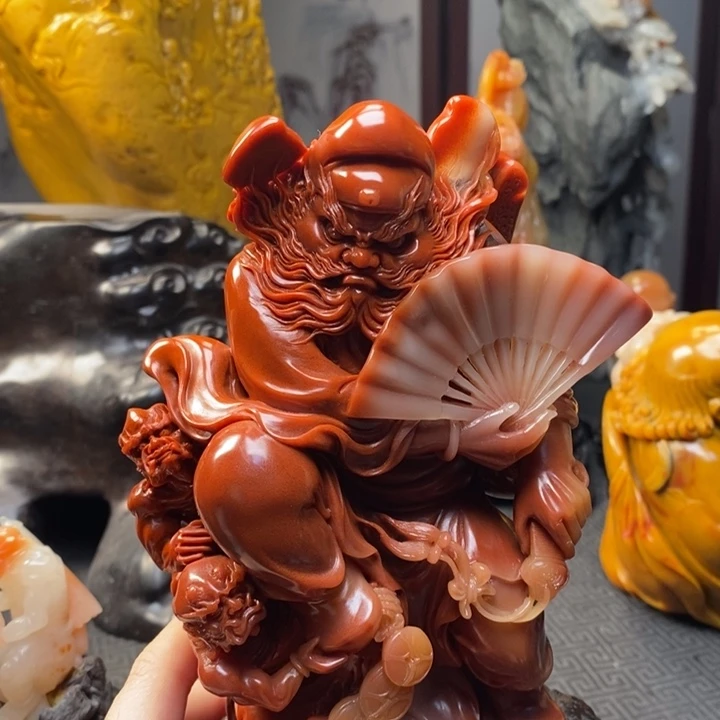 暗***夜寿山石寿山石雕刻