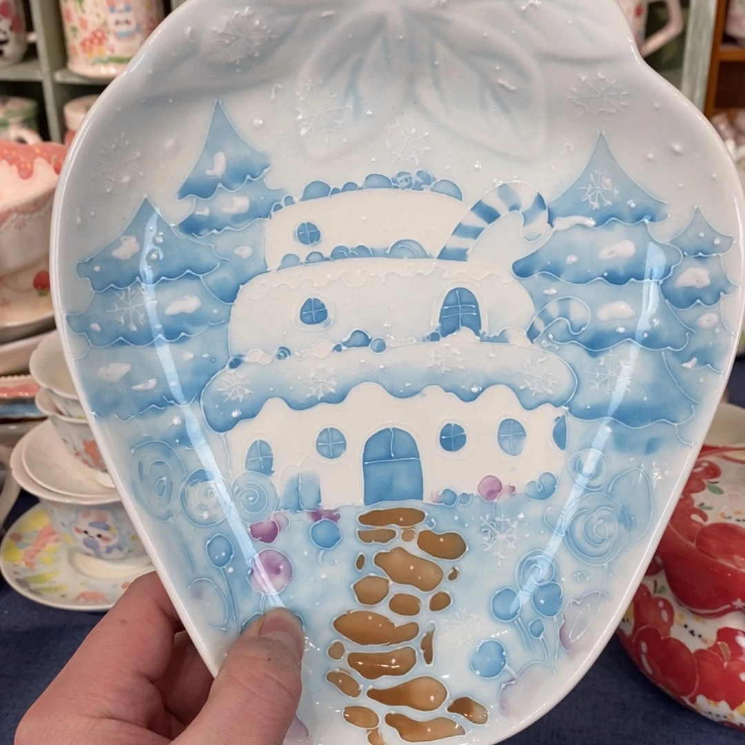 ****啦瓷片草莓盘微瑕福利