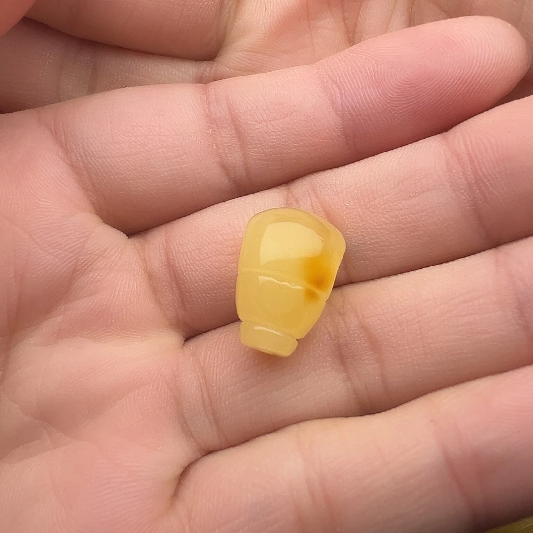 蜜蜡未镶嵌颈饰蜜蜡三通提溜