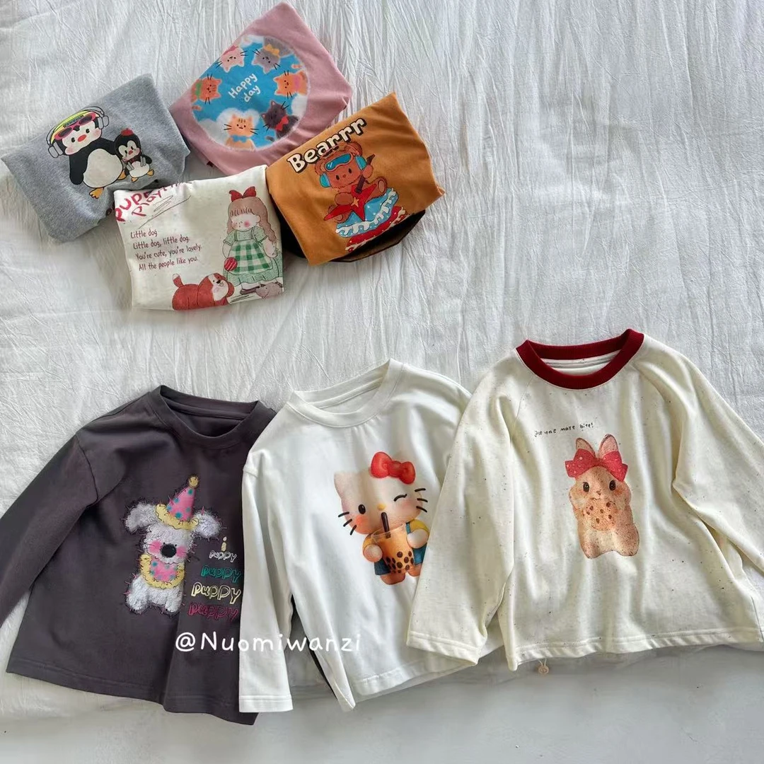 丸子十【秋日油画家】亲肤彩色活力T恤（秋款）WZJ-25526-25551