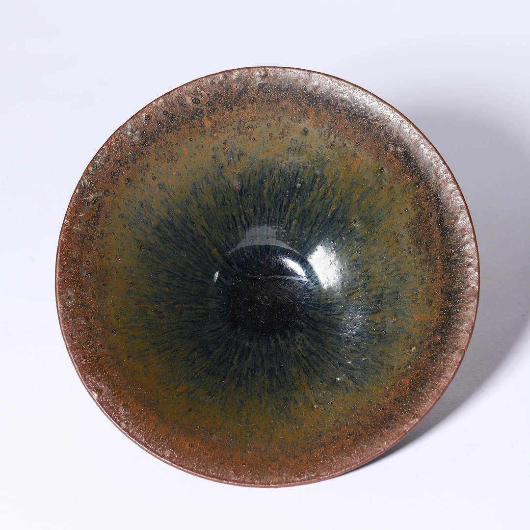 Lot30 明代 黑釉兔毫撇口盏【古董拍卖】