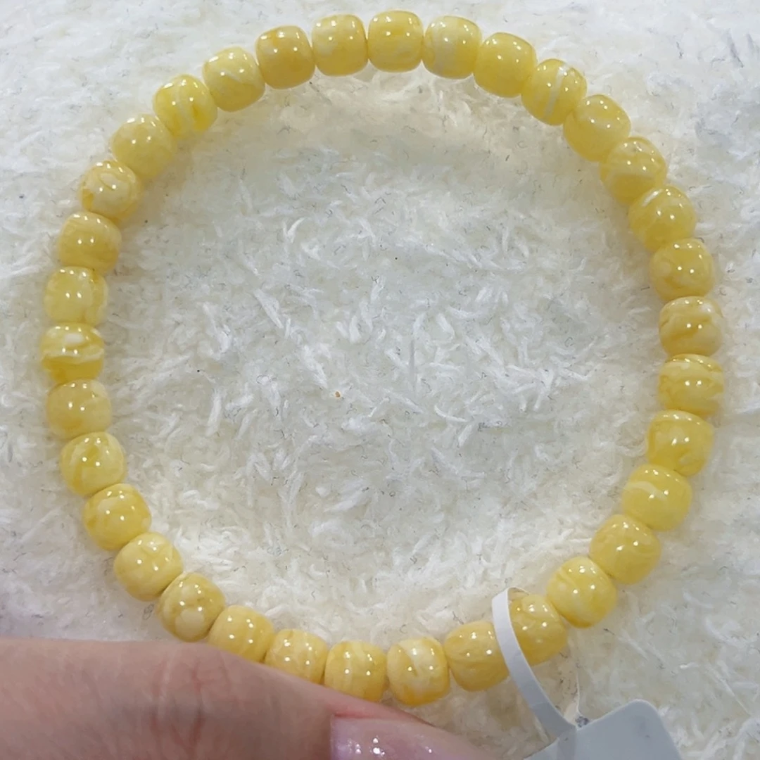 蜜蜡手链未镶嵌6m妖花老型手串