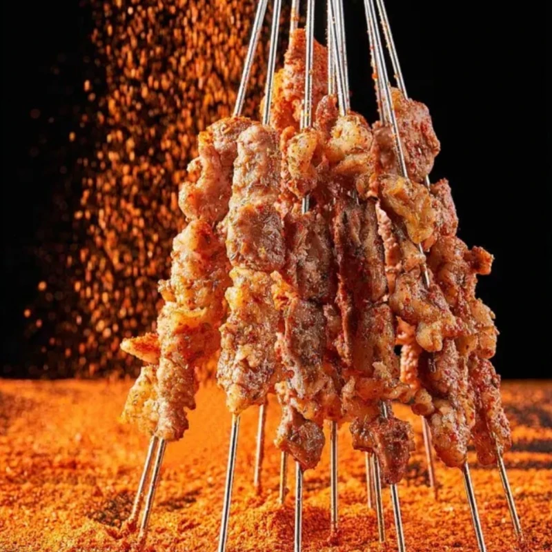 羊肉串宁夏新鲜羊肉烤肉牛肉串半成品家庭空气炸锅户外烧烤食材