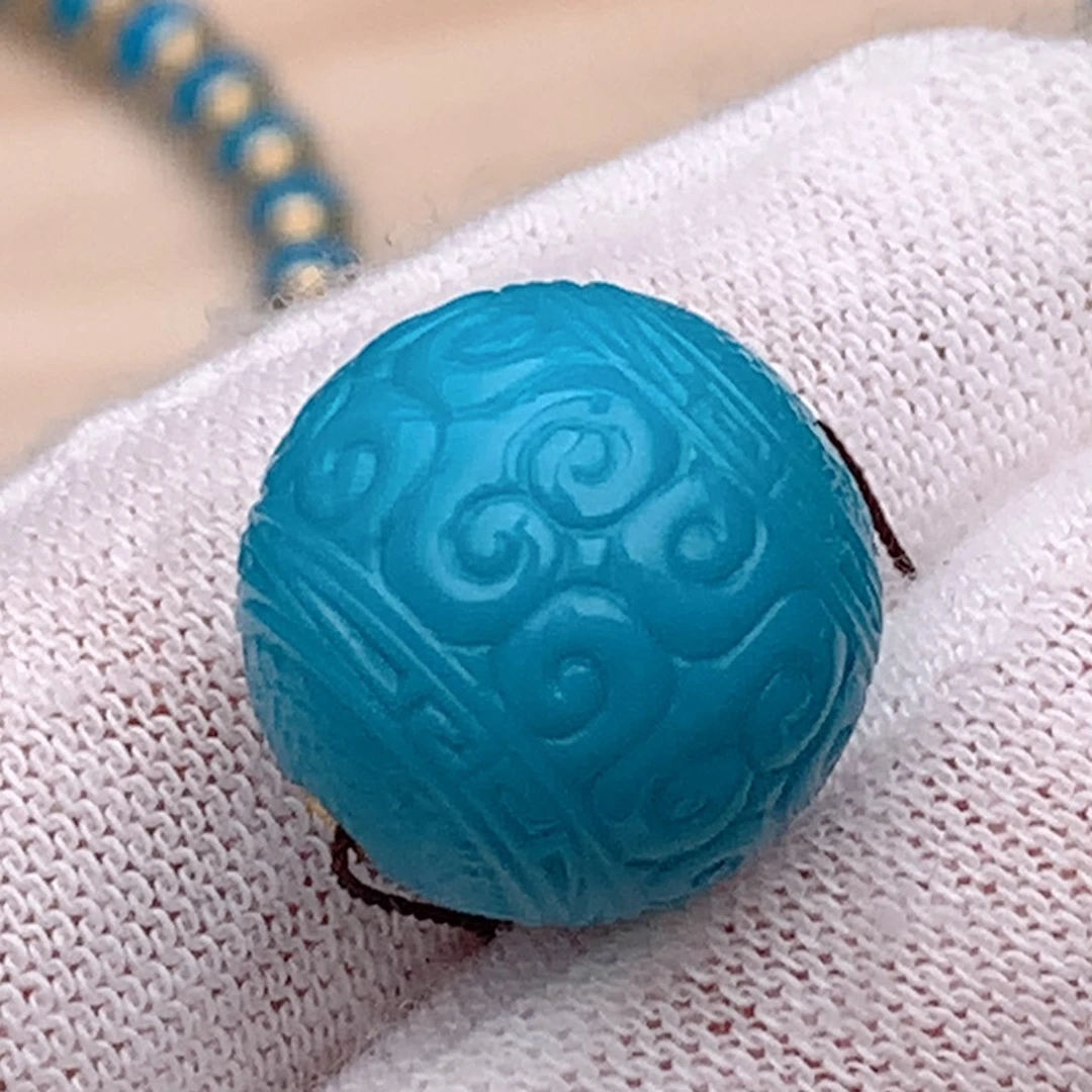 绿松石直径14.6未镶嵌