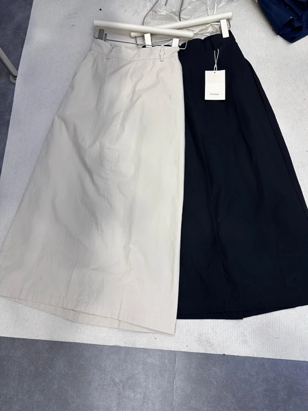 韩版高腰显瘦工装半身裙女2025女夏设计感小众休闲百搭中长款半裙