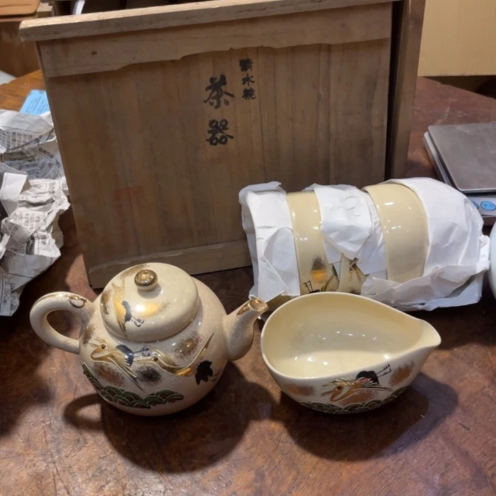 陶瓷小六古美术工艺品