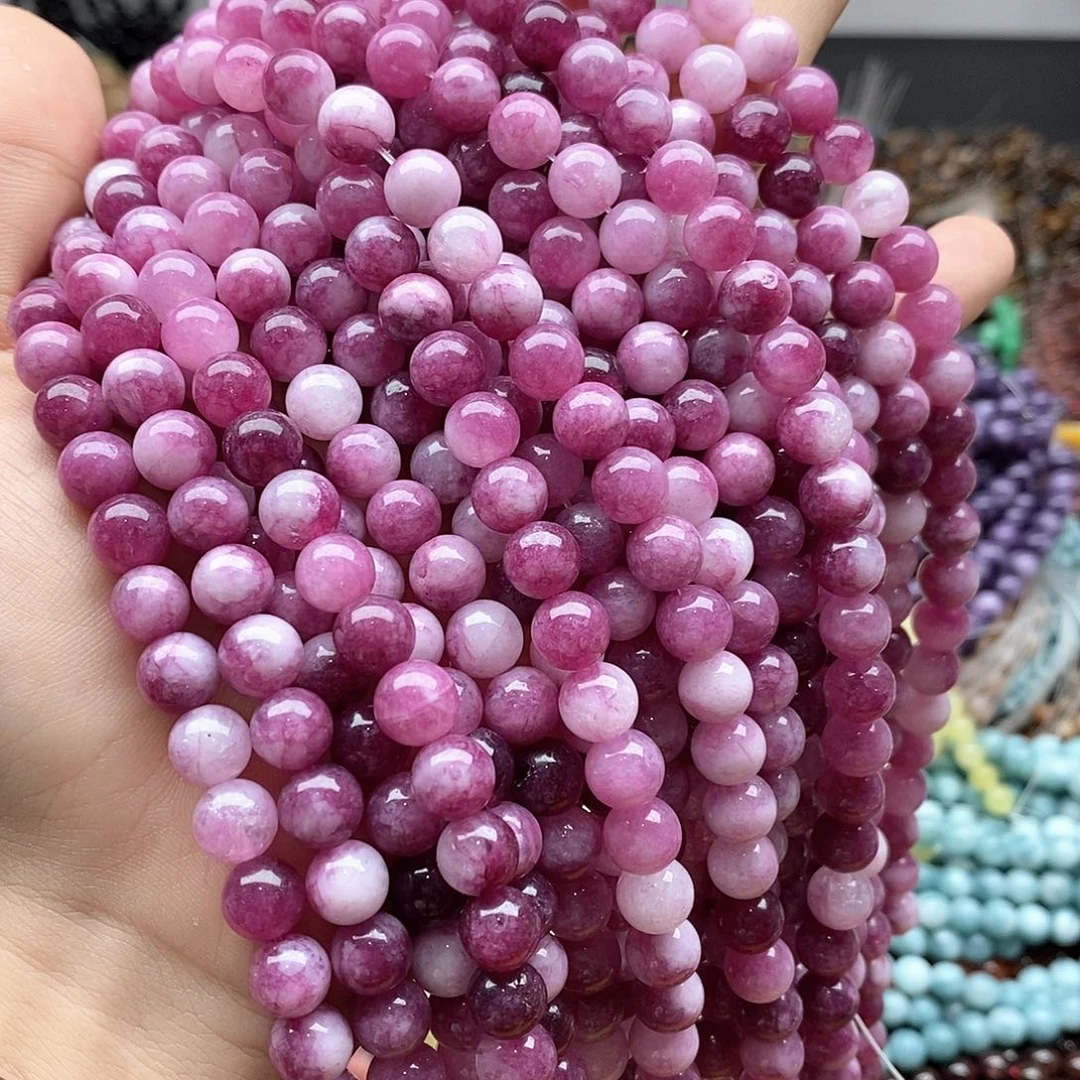 玛瑙/玉髓未镶嵌珠宝半成品一条处理瑕疵冰透桃花卡8