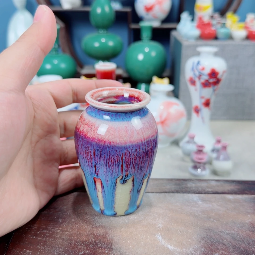 陶瓷手工小花器摆件