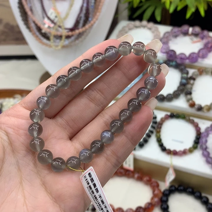 未镶嵌水晶手串7mm 多样性发一