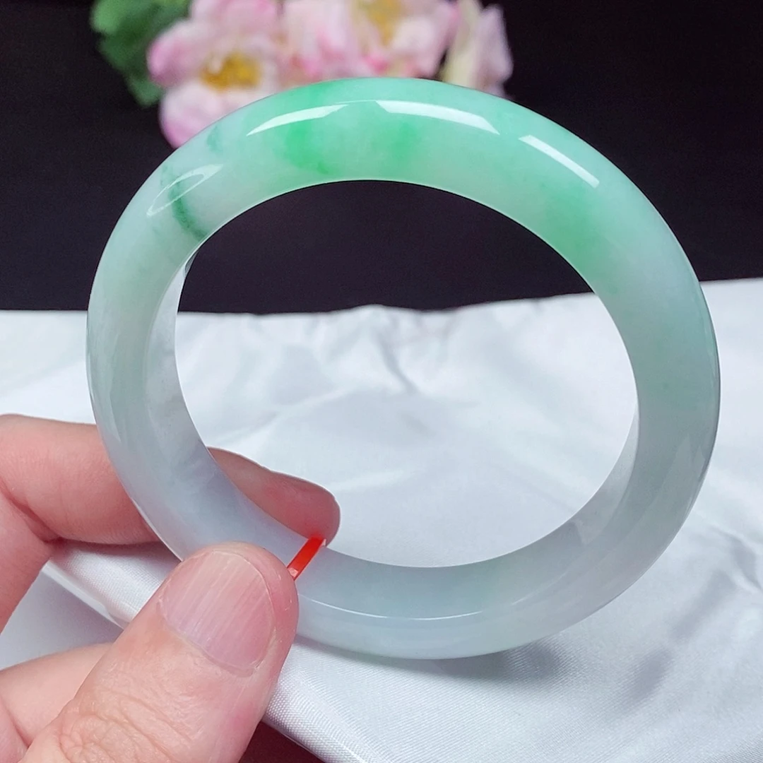 翡翠未镶嵌手镯59圈