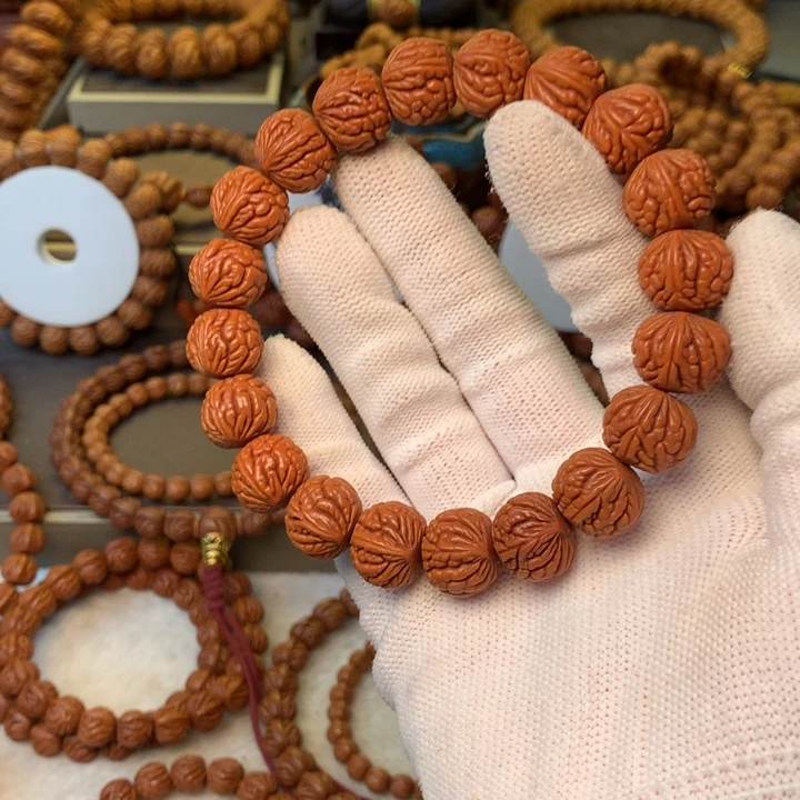 手串桃核秦岭龙纹