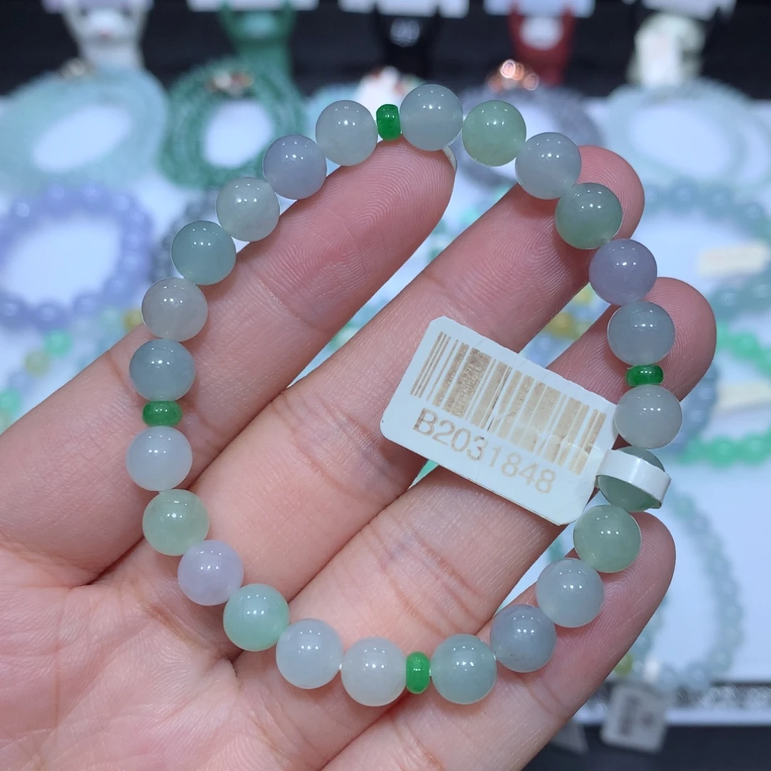 翡翠未镶嵌手串天然