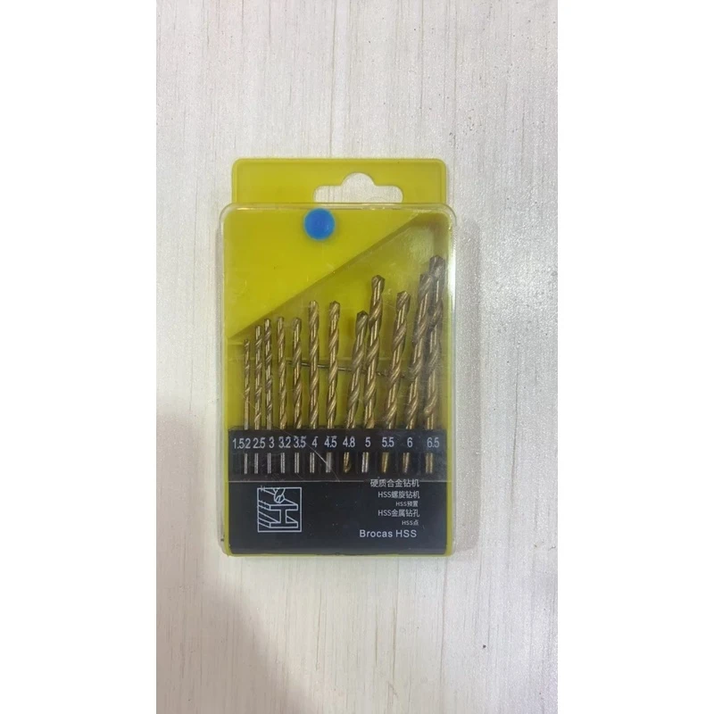 【袁总专属】麻花钻13件套盒装多用混合型金属水泥钻不锈钢木材钻