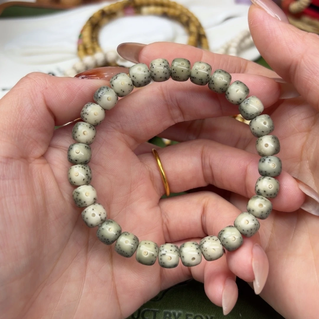 手串星月菩提7*8小散星老型单圈❗️糯冰石玉料❗️