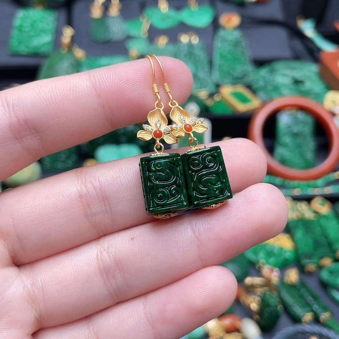 翡翠银S925镶嵌戒指