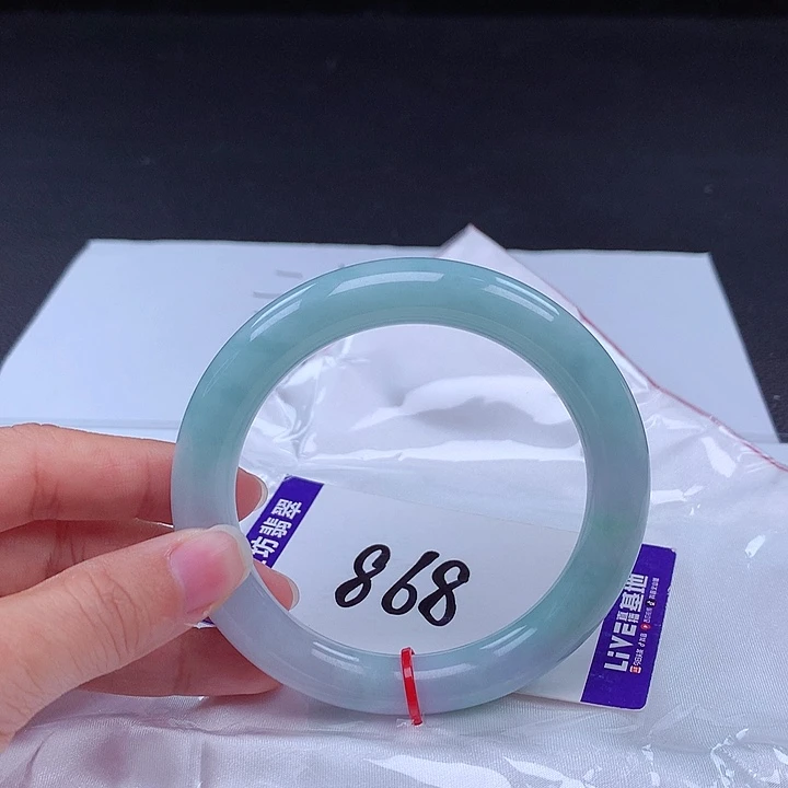 翡翠手镯未镶嵌60.6圈001028