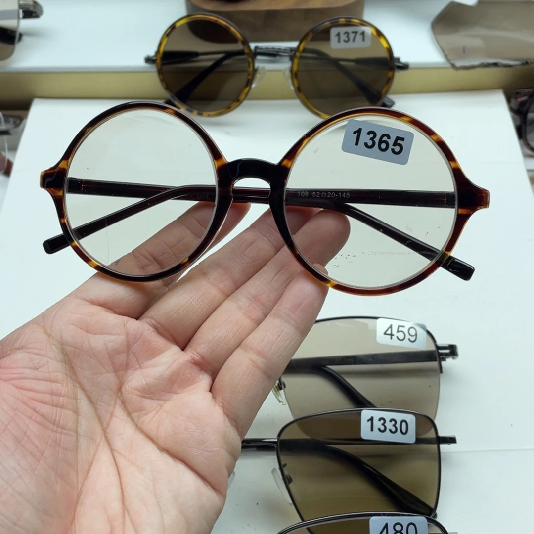 茶水晶复古圆 1365