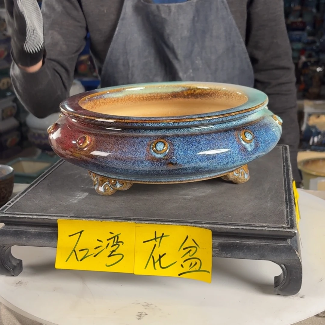 一风堂石湾花盆 内19*6