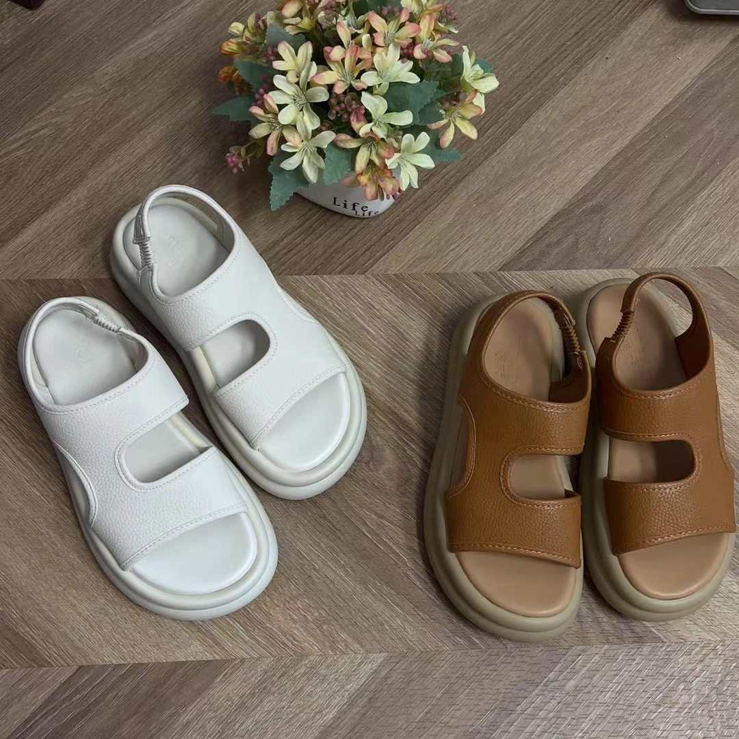 拙手作2025新款夏季时尚百搭露趾女士外穿休闲凉鞋