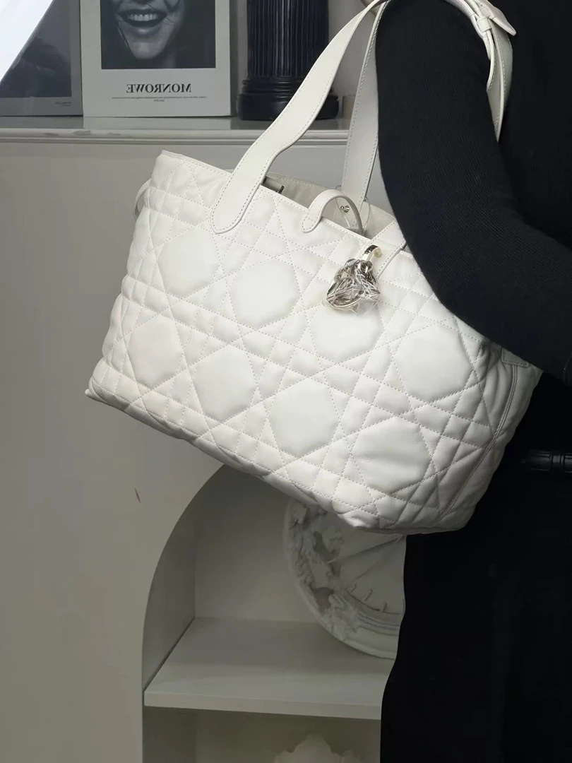 99新 DIOR/迪奥 toujours中号白金单肩包/甄选