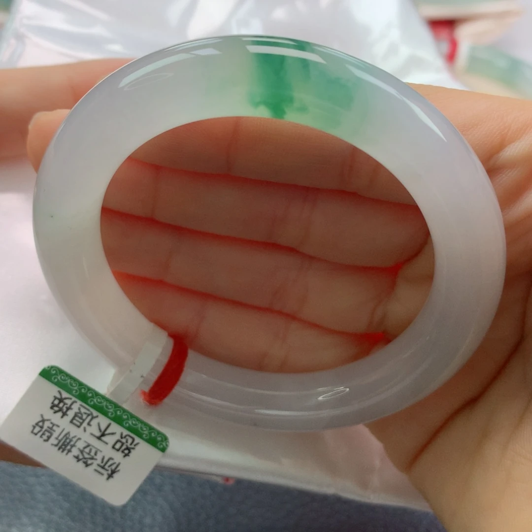 未镶嵌手镯翡翠缅甸天然翡翠A货50.6圆