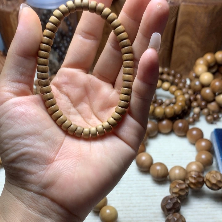 檀香木其他老山檀香47片珠