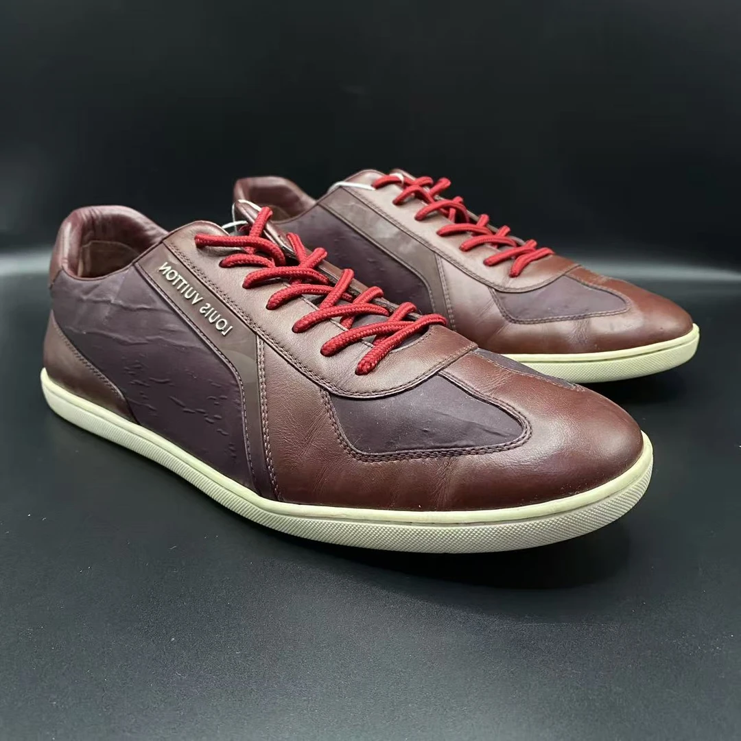 95新 LouisVuitton/路易威登 【JM福利】41.5欧码 酒红休闲板鞋jm15