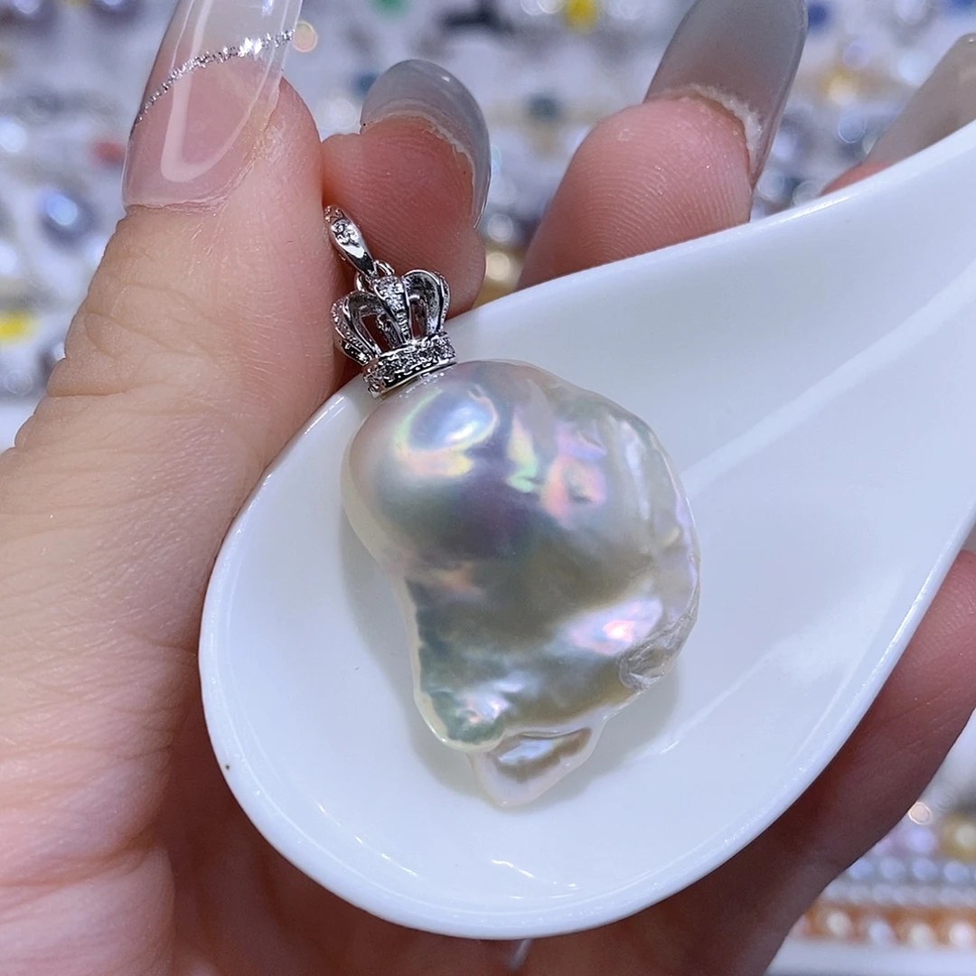 颈饰合金淡水珍珠