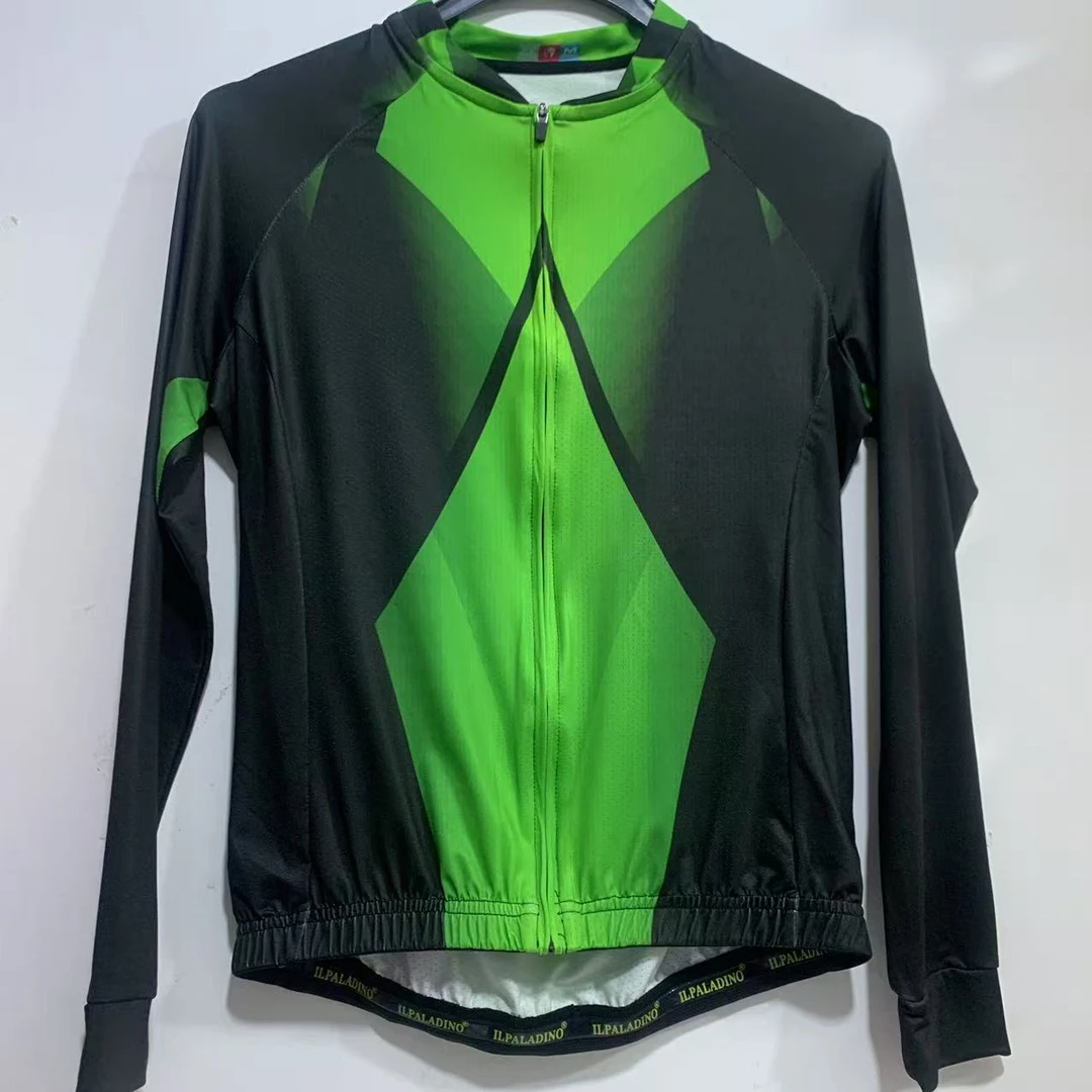 SQ 794【绿腰冰丝长袖女士】ILPALADINO专业版骑行服