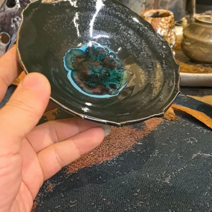 陶摆件手工高温原矿窑变新品福利