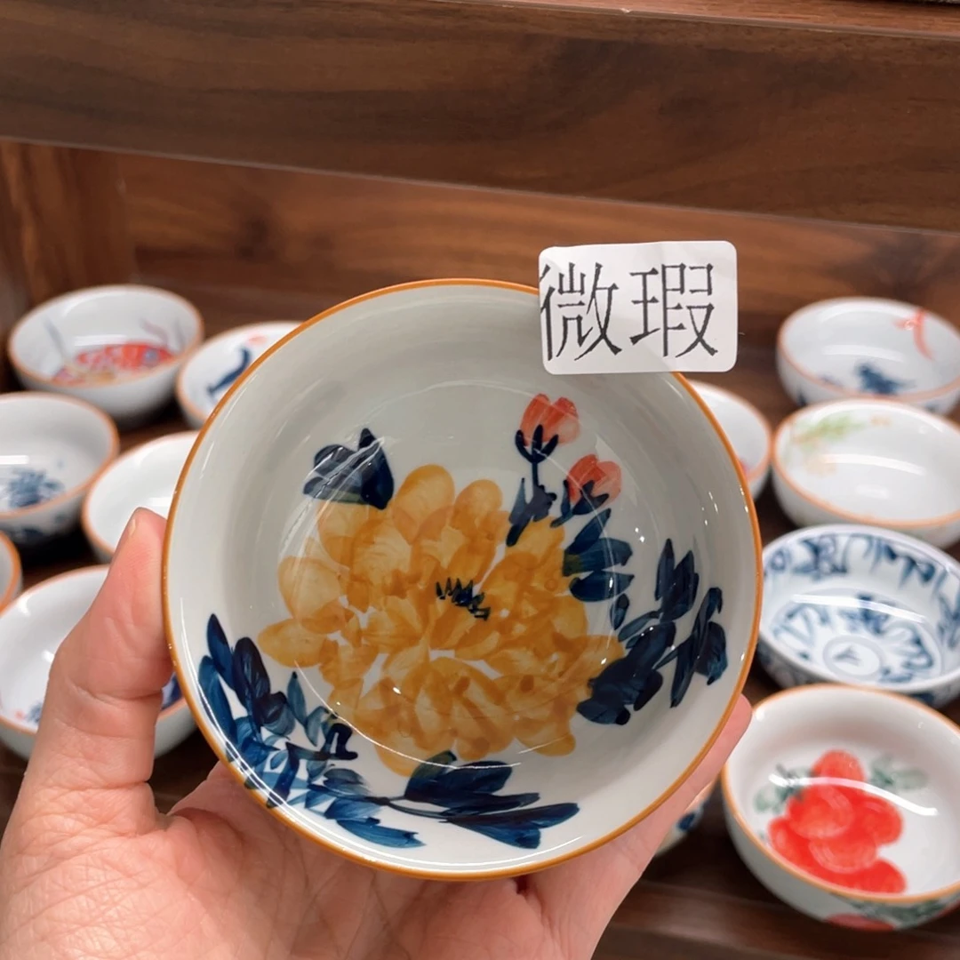 微瑕釉下彩纯手绘