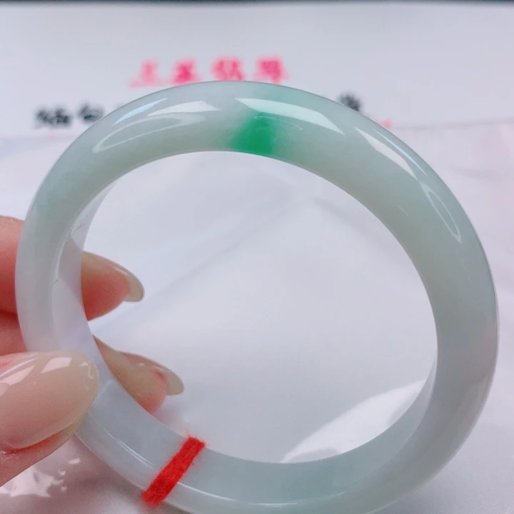 翡翠未镶嵌手镯56。57