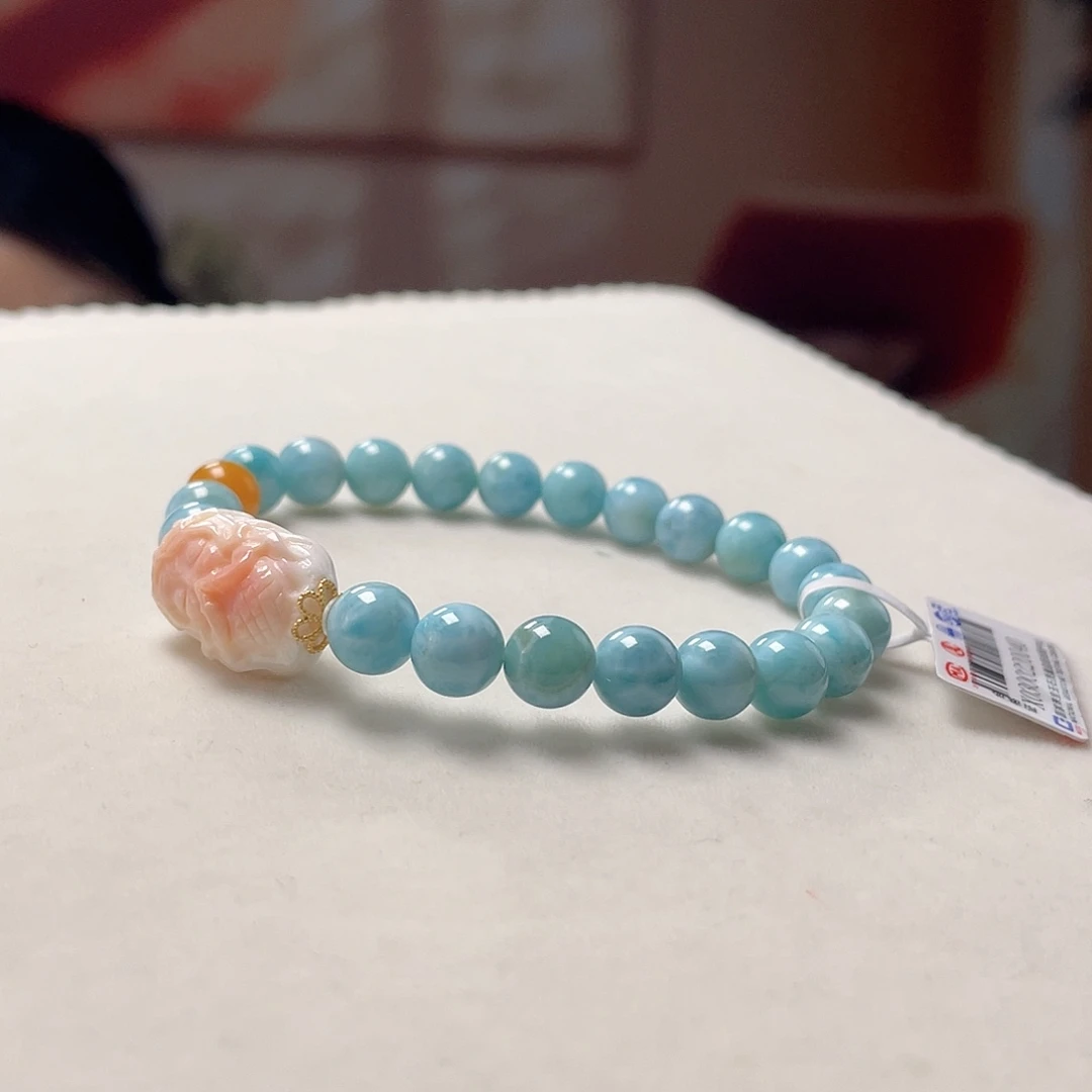 琥珀未镶嵌裸石手串