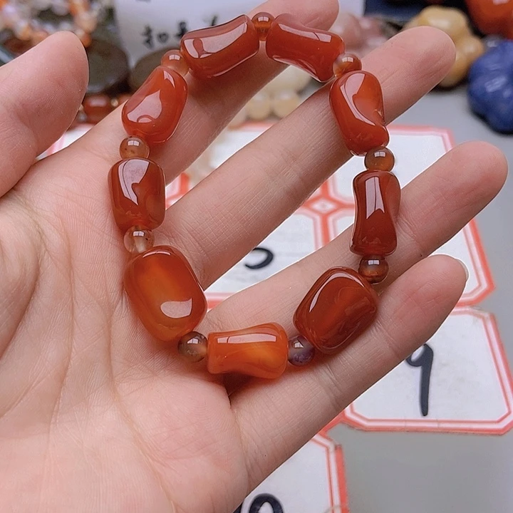 【闪购商品】未镶嵌玛瑙/玉髓珠宝半成品江**色