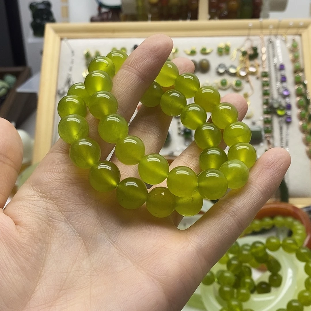 蛇纹石玉未镶嵌手链