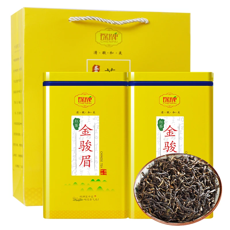 琛牌茶叶金骏眉红茶铁观音乌龙茶龙井绿茶碧螺春毛尖茉莉花茶罐装