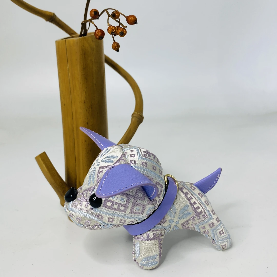 小法斗狗包挂壮锦小法斗摆件布偶