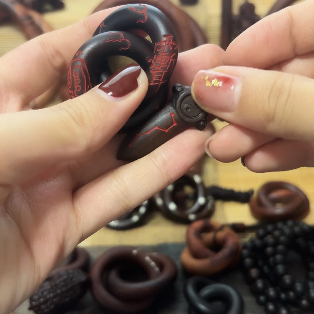 枣木大*雷枣玉化手刻2.5加剑