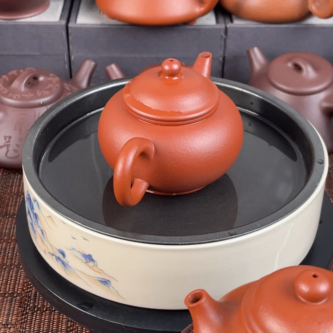 紫砂茶壶水平朱泥半手工111111111