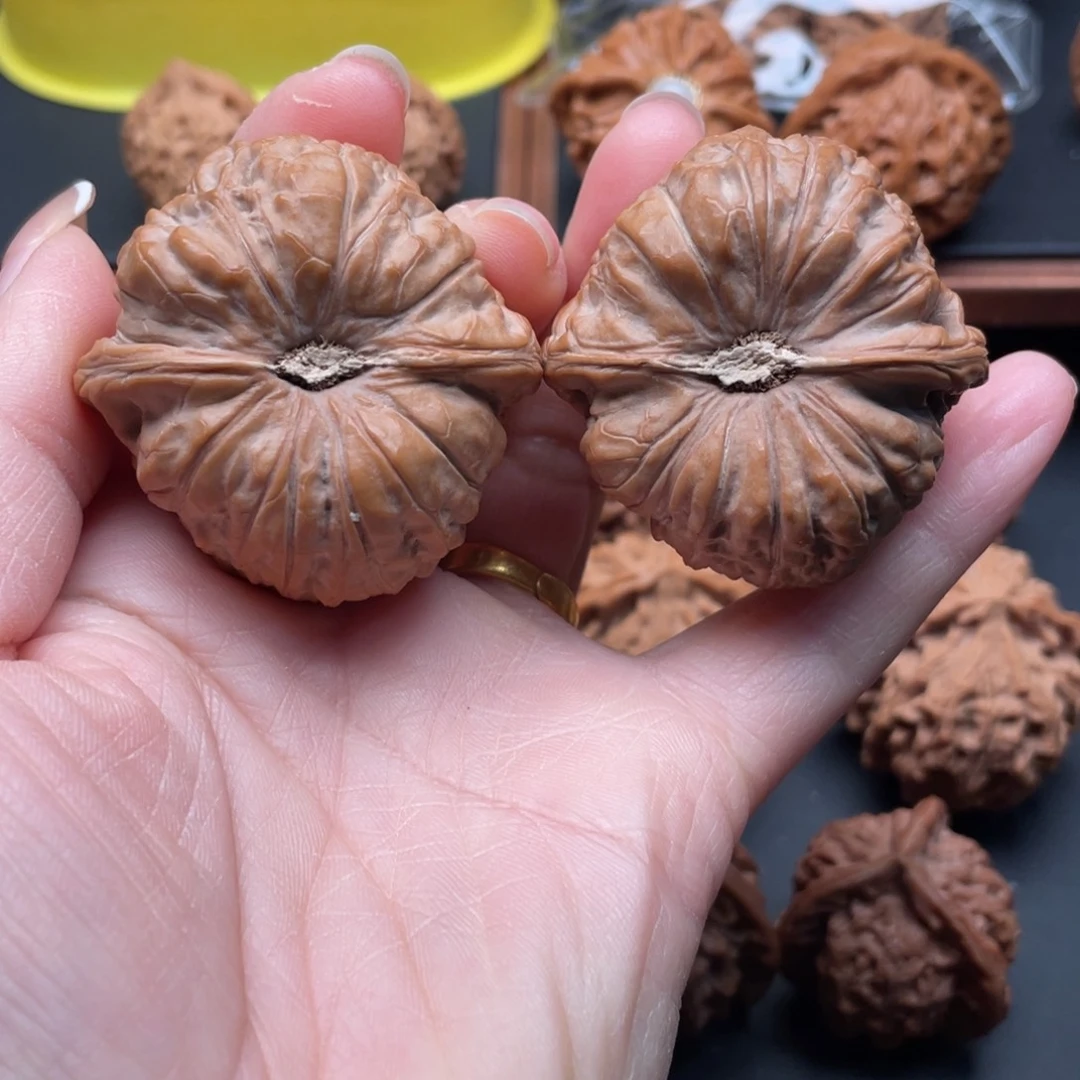 我***a把件文玩核桃南瓜墩44