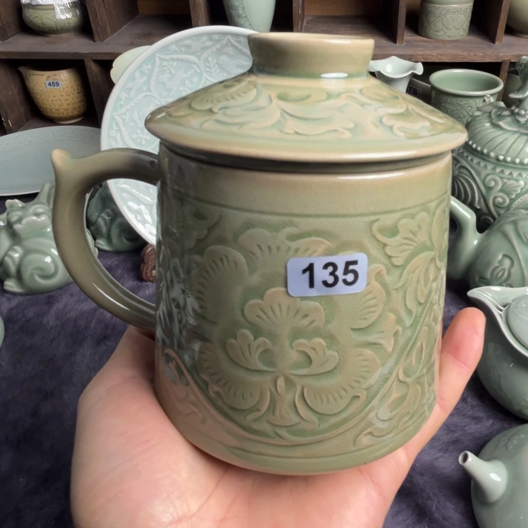 瓷微瑕手工茶漏杯特价