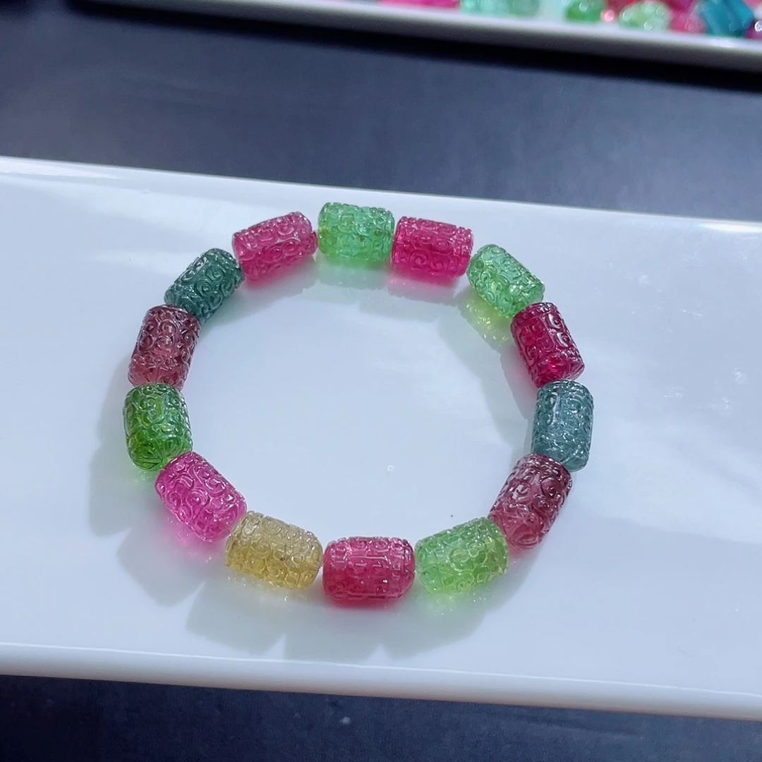 未镶嵌手链碧玺8.8mm左右