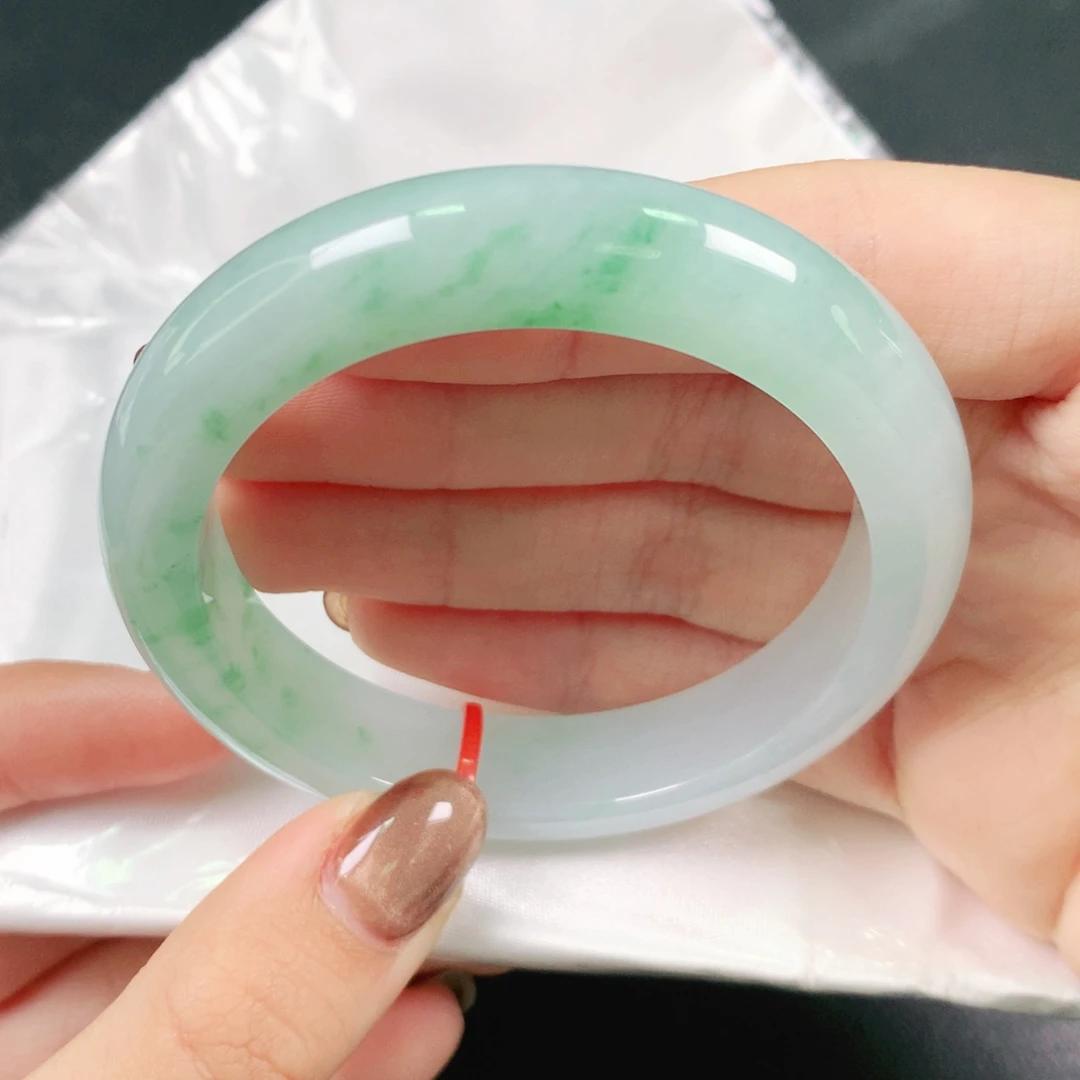 翡翠未镶嵌手镯53圈1164