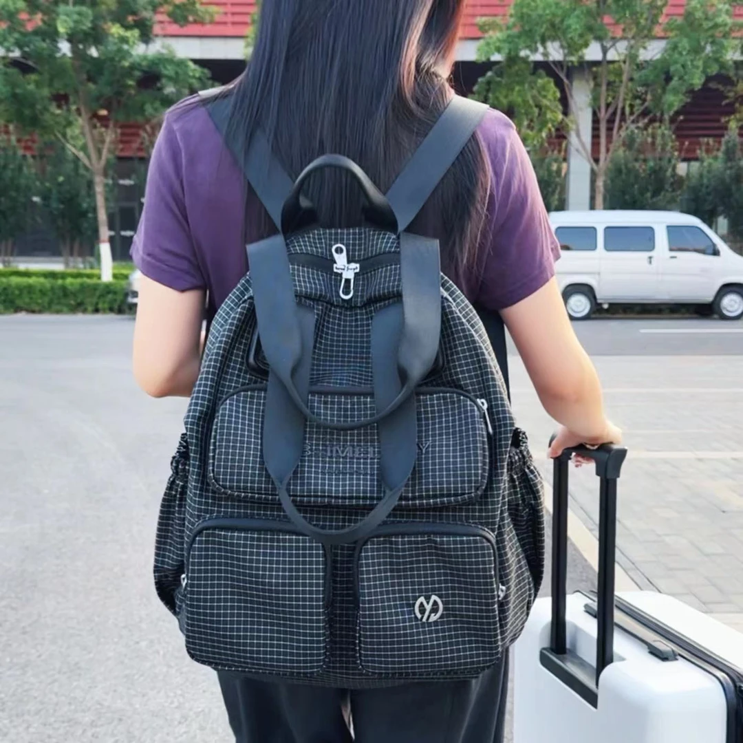 EVB 时尚百搭双肩包高颜值简约单肩包ins小众手提包包女