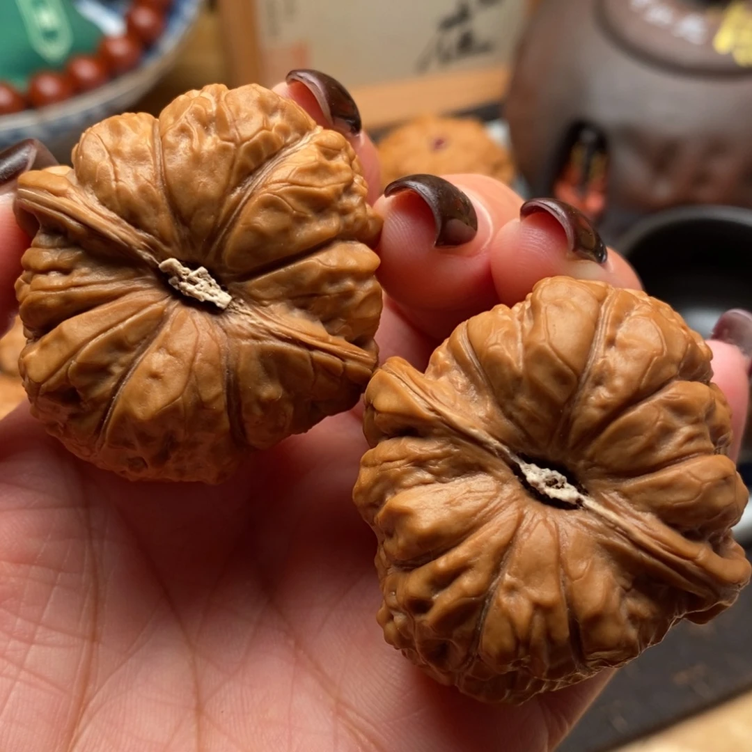 把件文玩核桃43尺全品南瓜墩